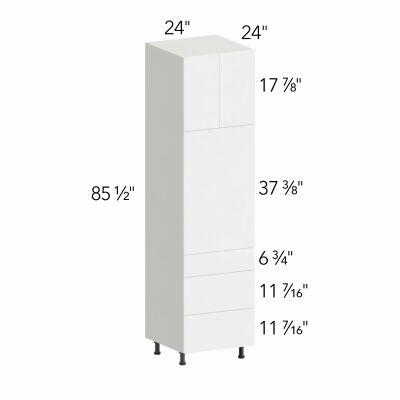 Ovela® Tuscany Blanco 24"W x 85.5"H x 24"D Oven Cabinet (OC2490S-3)