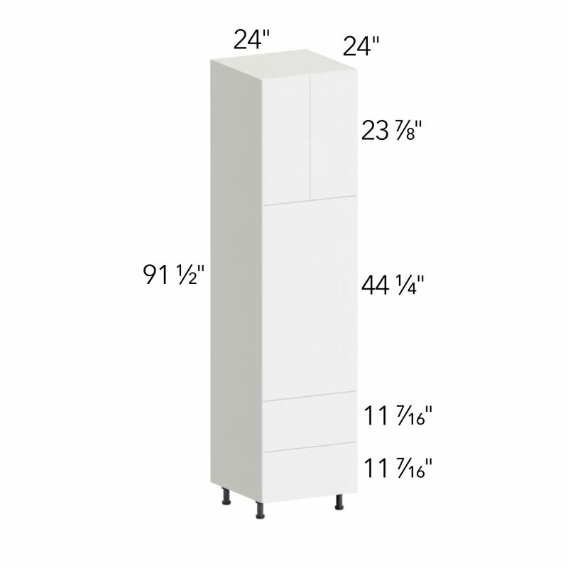 Ovela® Tuscany Blanco 24"W x 91.5"H x 24"D Oven Cabinet (OC2496C)