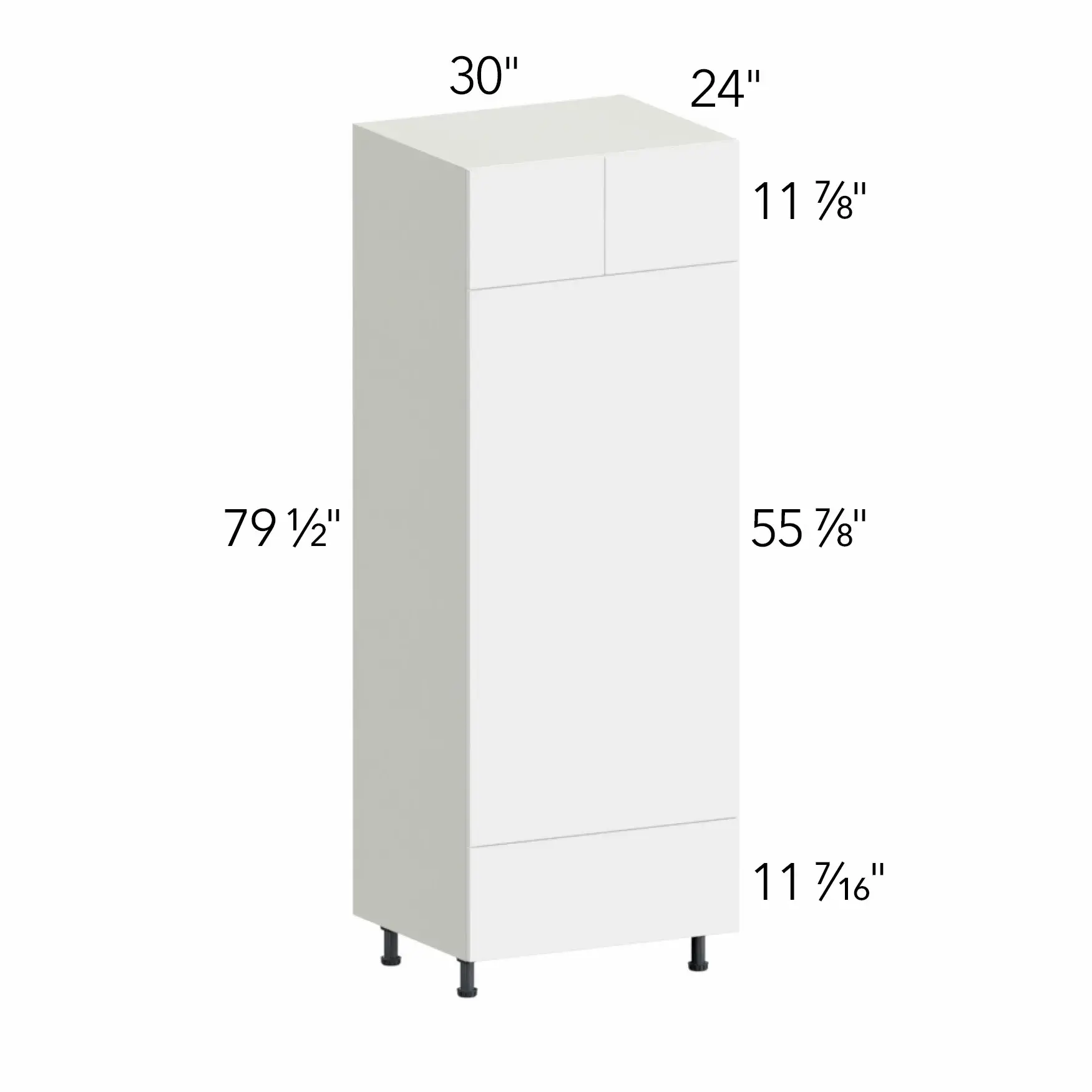Ovela® Tuscany Basalto 30"W x 79.5"H x 24"D Oven Cabinet (OC3084D)