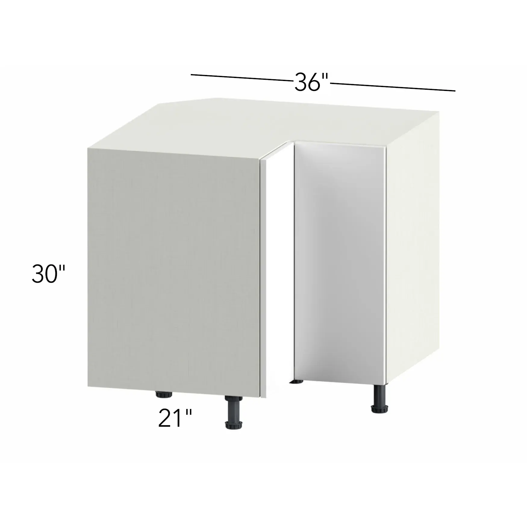 Ovela® Tuscany Nocce 1 33"W x 30"H x 33"D Lazy Susan Corner Base (LSB36)