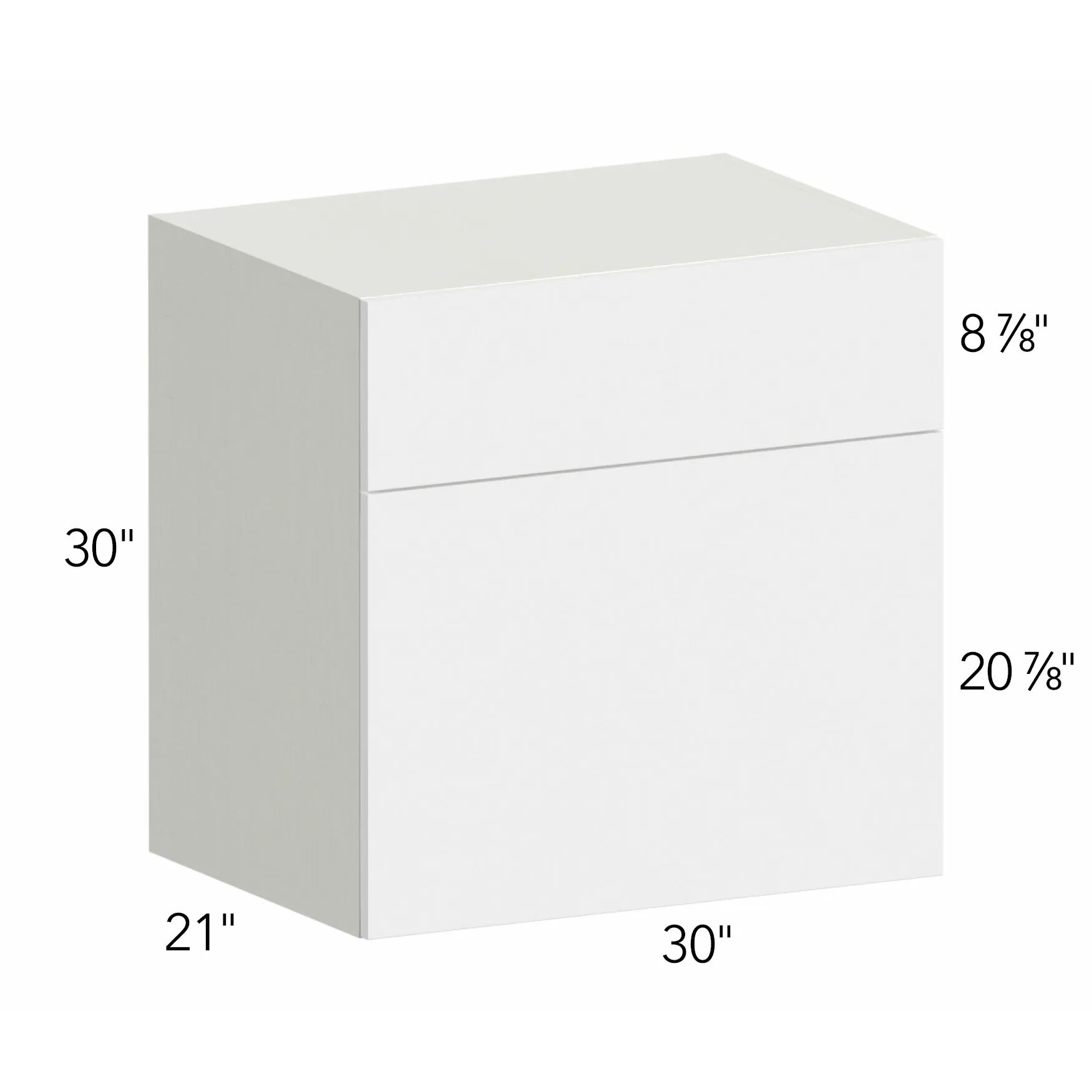 Ovela® Tuscany Blanco 30"W x 30"H x 21"D Microwave Wall Cabinet (MC303021)