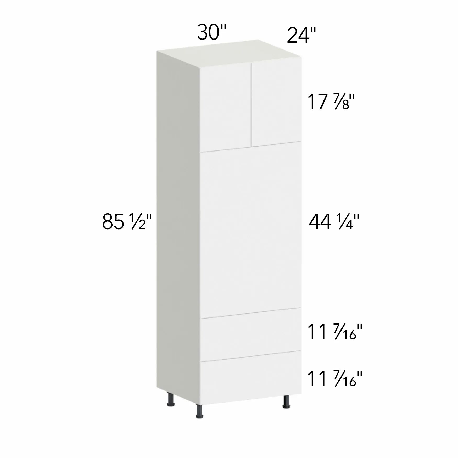 Illume® Tuscany Ida 2 30"W x 85.5"H x 24"D Oven Cabinet (OC3090C)