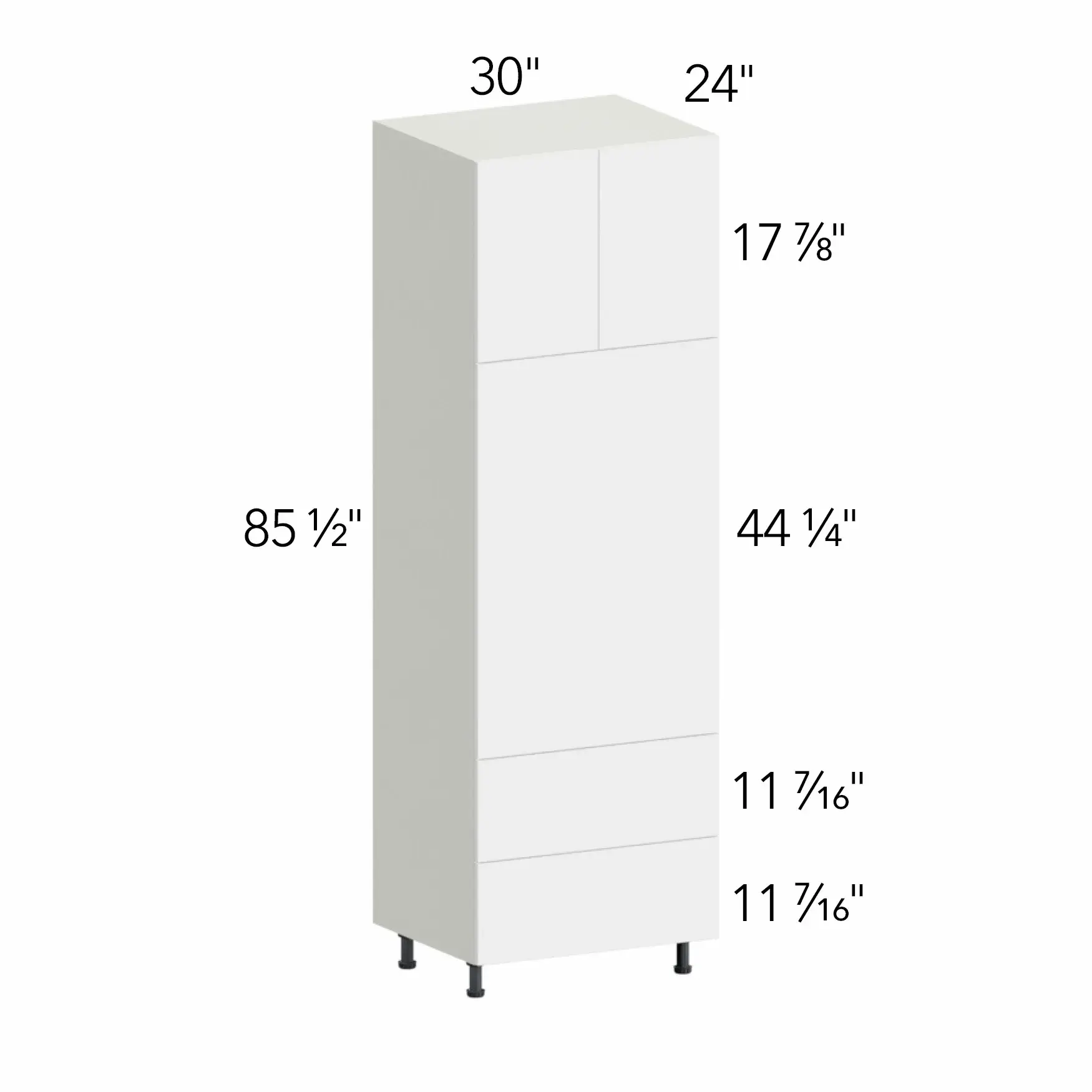 Illume® Tuscany Ida 2 30"W x 85.5"H x 24"D Oven Cabinet (OC3090C)