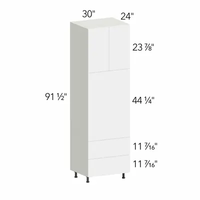 Ovela® Catalina Light Artwood 30"W x 91.5"H x 24"D Oven Cabinet (OC3096C)