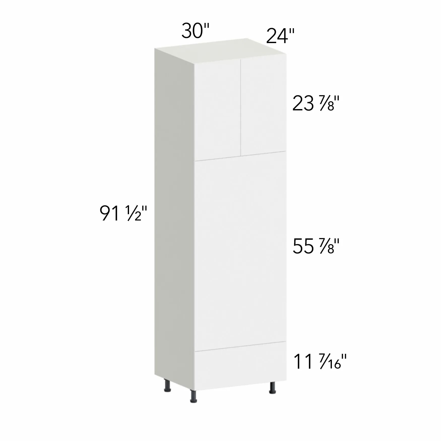 Ovela® Tuscany Nocce 3 30"W x 91.5"H x 24"D Oven Cabinet (OC3096D)