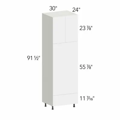 Illume® Tuscany Blanco 30"W x 91.5"H x 24"D Oven Cabinet (OC3096D)