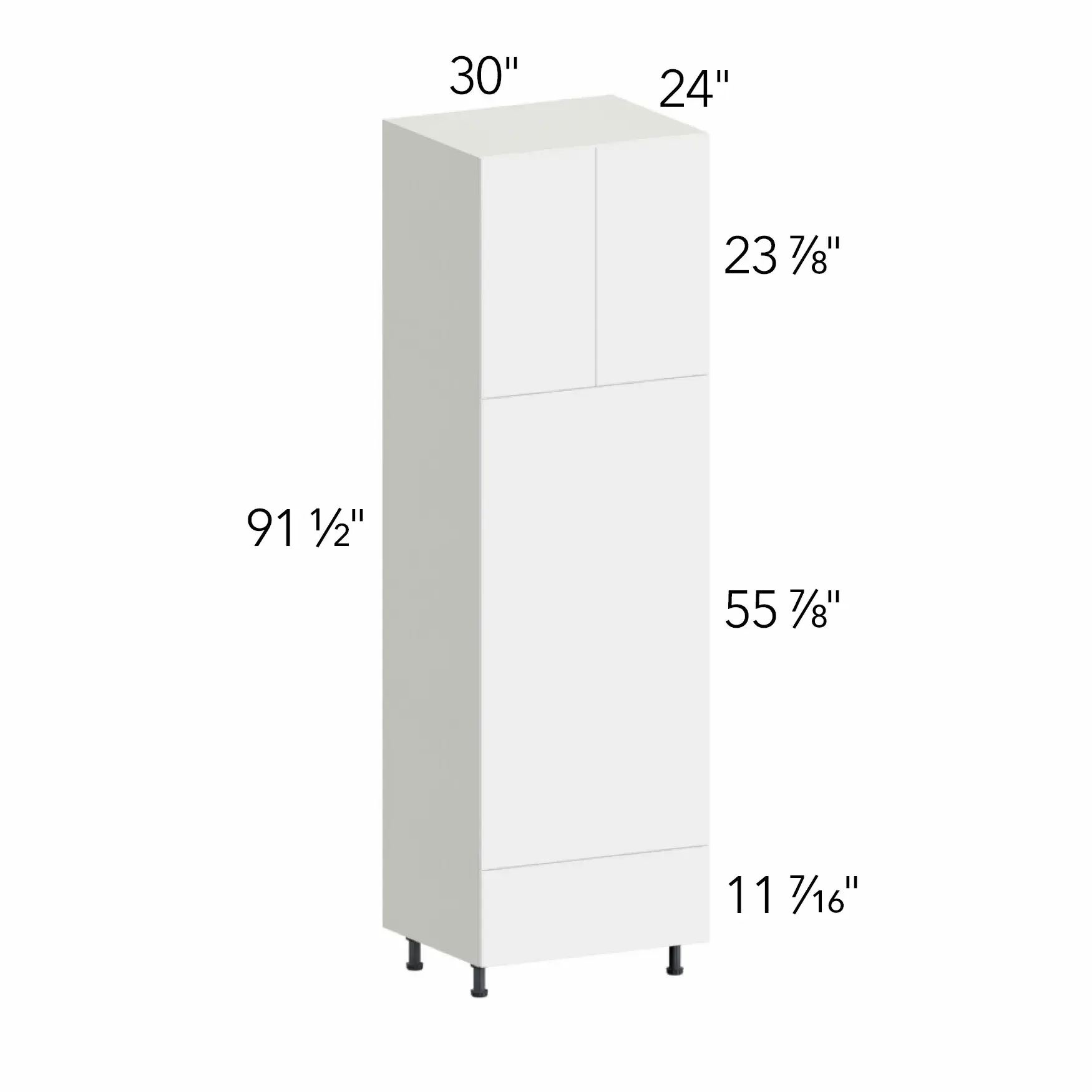 Ovela® Tuscany Nocce 3 30"W x 91.5"H x 24"D Oven Cabinet (OC3096D)