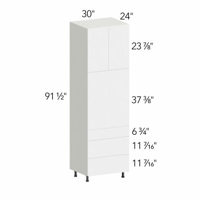 Illume® Tuscany Ida 1 30"W x 91.5"H x 24"D Oven Cabinet (OC3096S-3)