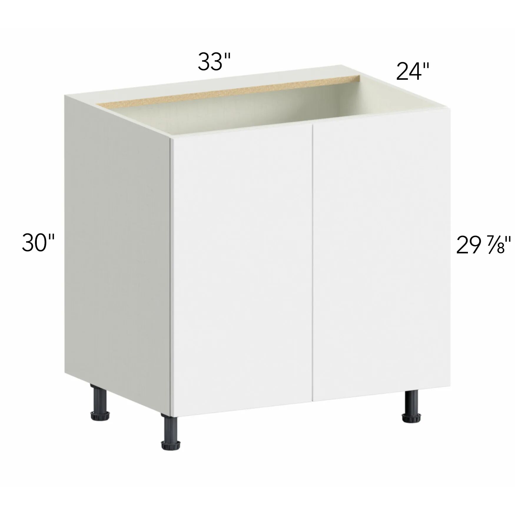 Illume® Catalina Silk Flow 33"W x 30"H x 24"D Sink Base Cabinet (SB33FD)