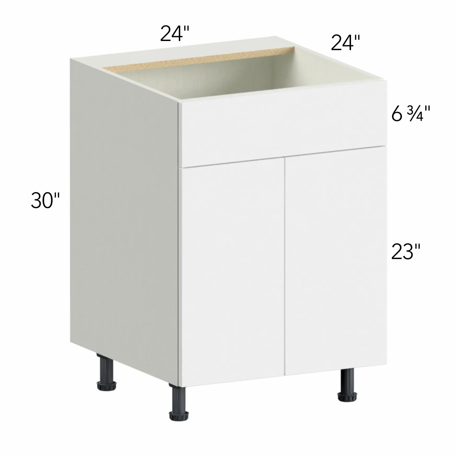 Ovela® Tuscany Basalto 24"W x 34.5"H x 24"D Sink Base Cabinet (SB24)