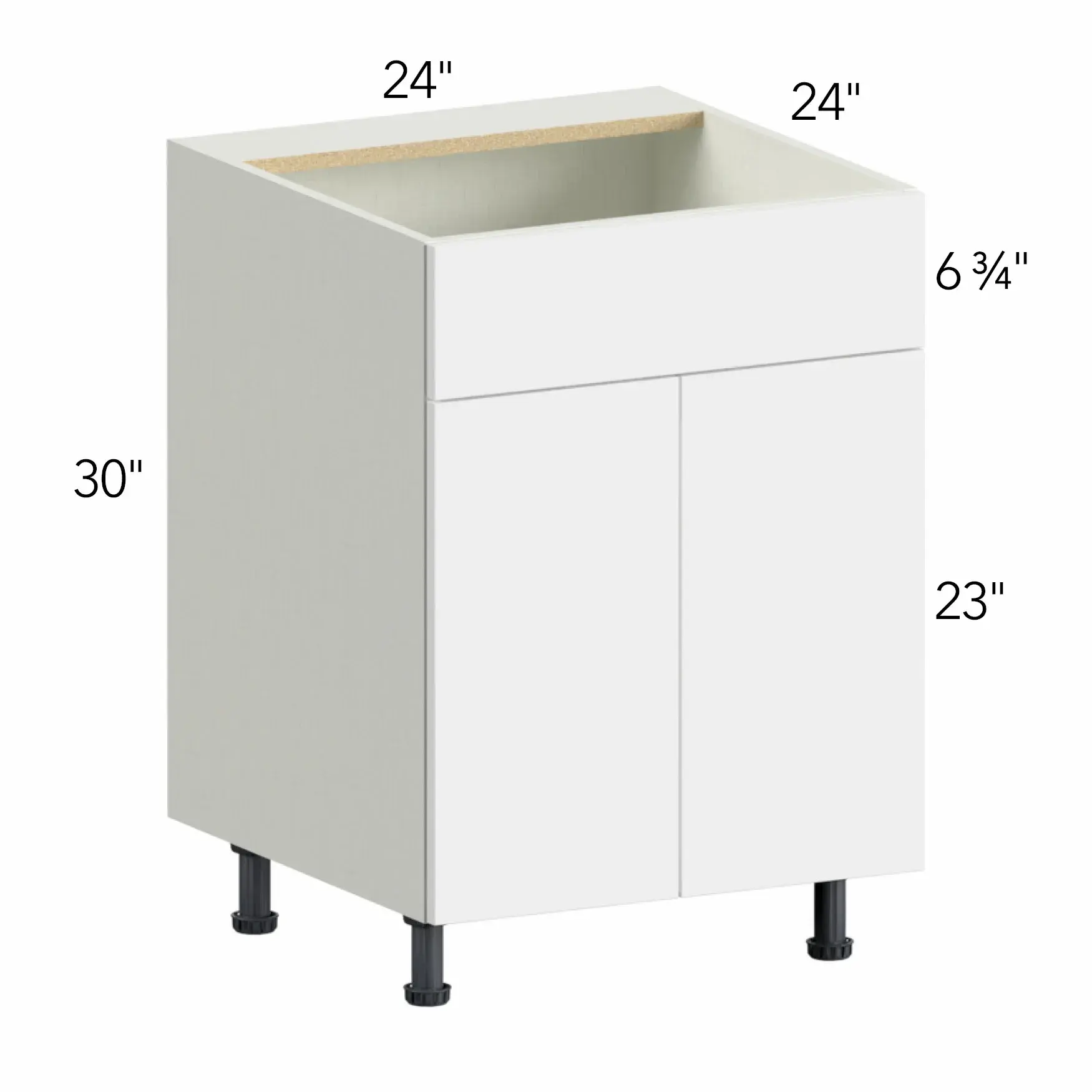 Ovela® Tuscany Basalto 24"W x 34.5"H x 24"D Sink Base Cabinet (SB24)