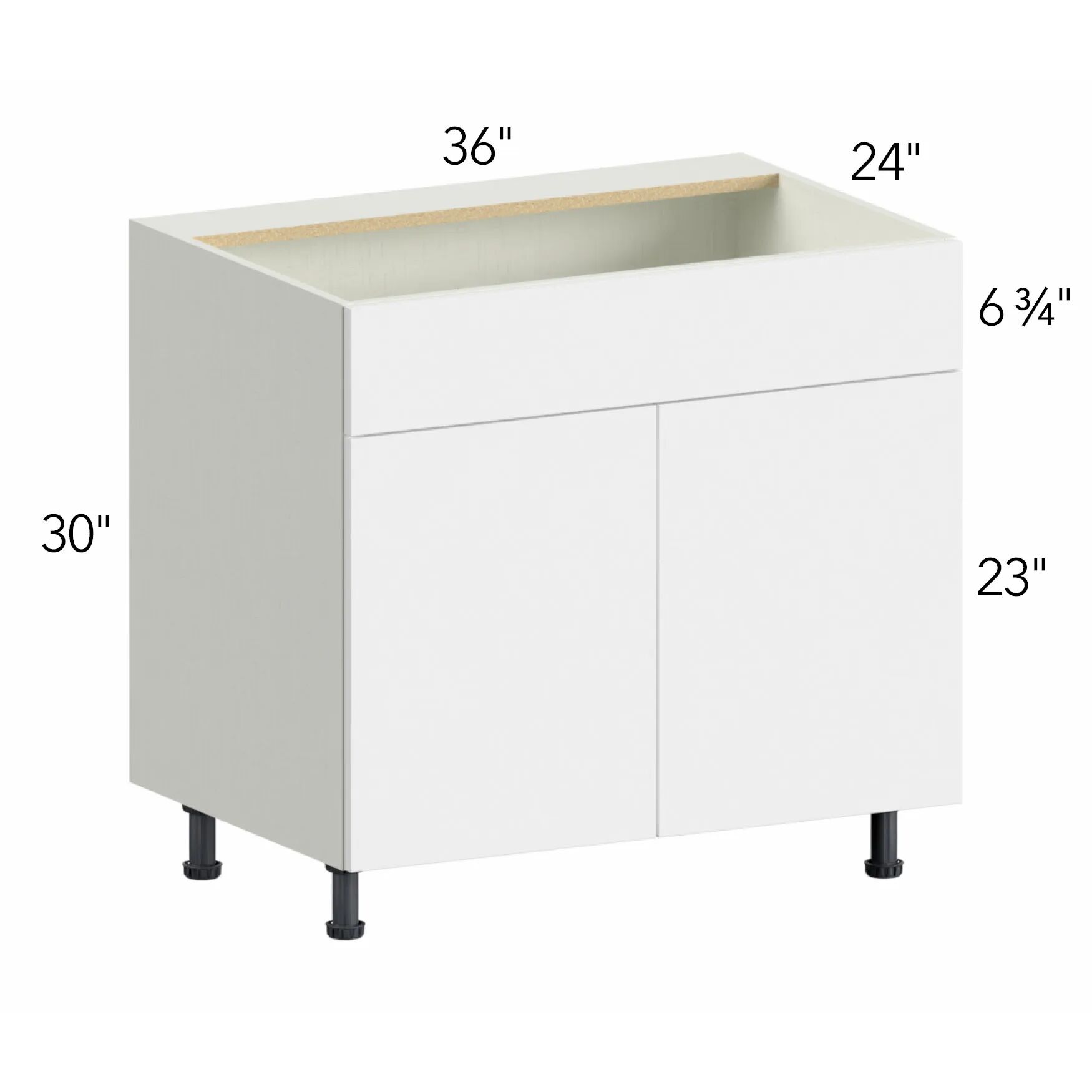 Illume® Tuscany Basalto 36"W x 30"H x 24"D Sink Base Cabinet (SB36)