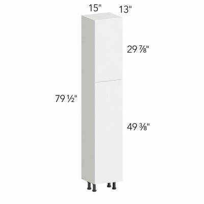 Illume® Tuscany Blanco 15"W x 79.5"H x 13"D Tall Pantry Cabinet (TP151384)