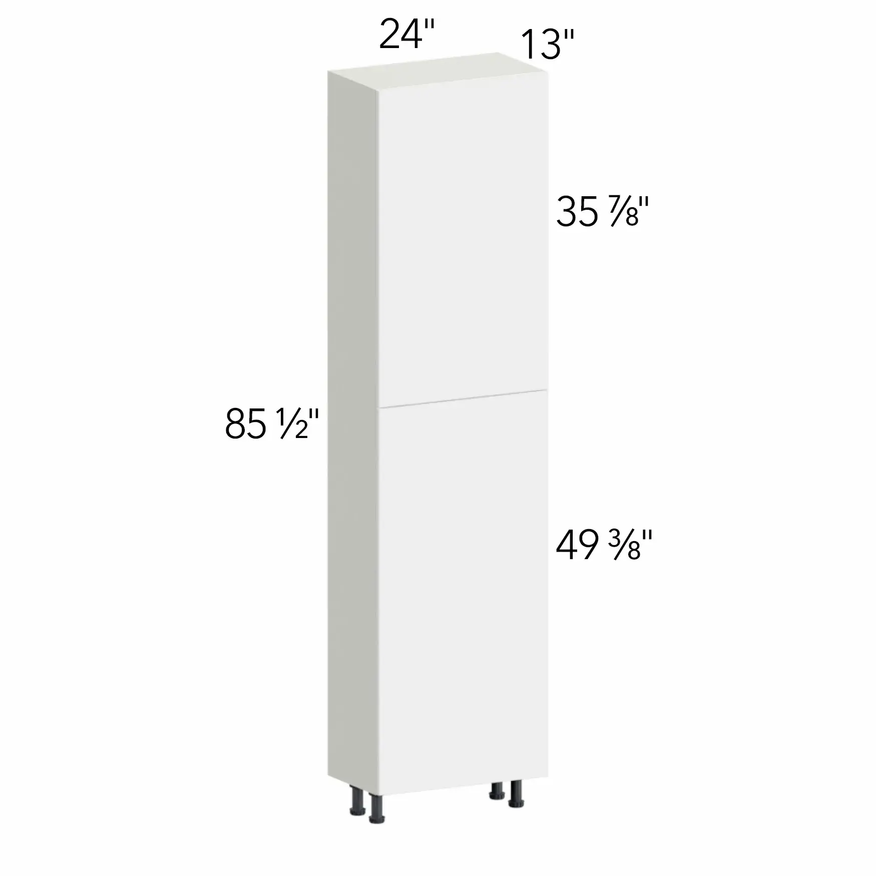 Illume® Tuscany Ida 2 24"W x 85.5"H x 13"D Tall Pantry Cabinet (TP241390SD)