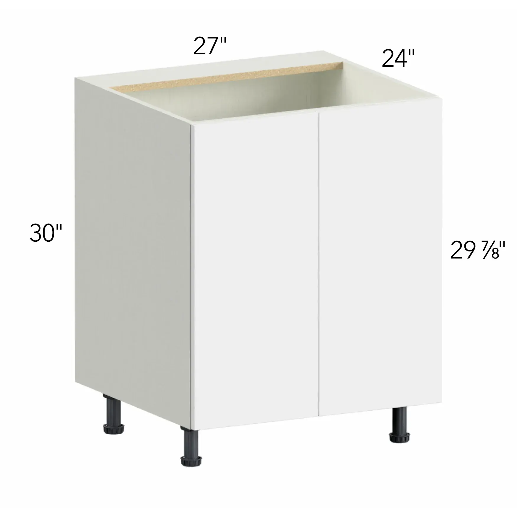 Illume® Tuscany Basalto 27"W x 30"H x 24"D Sink Base Cabinet (SB27FD)