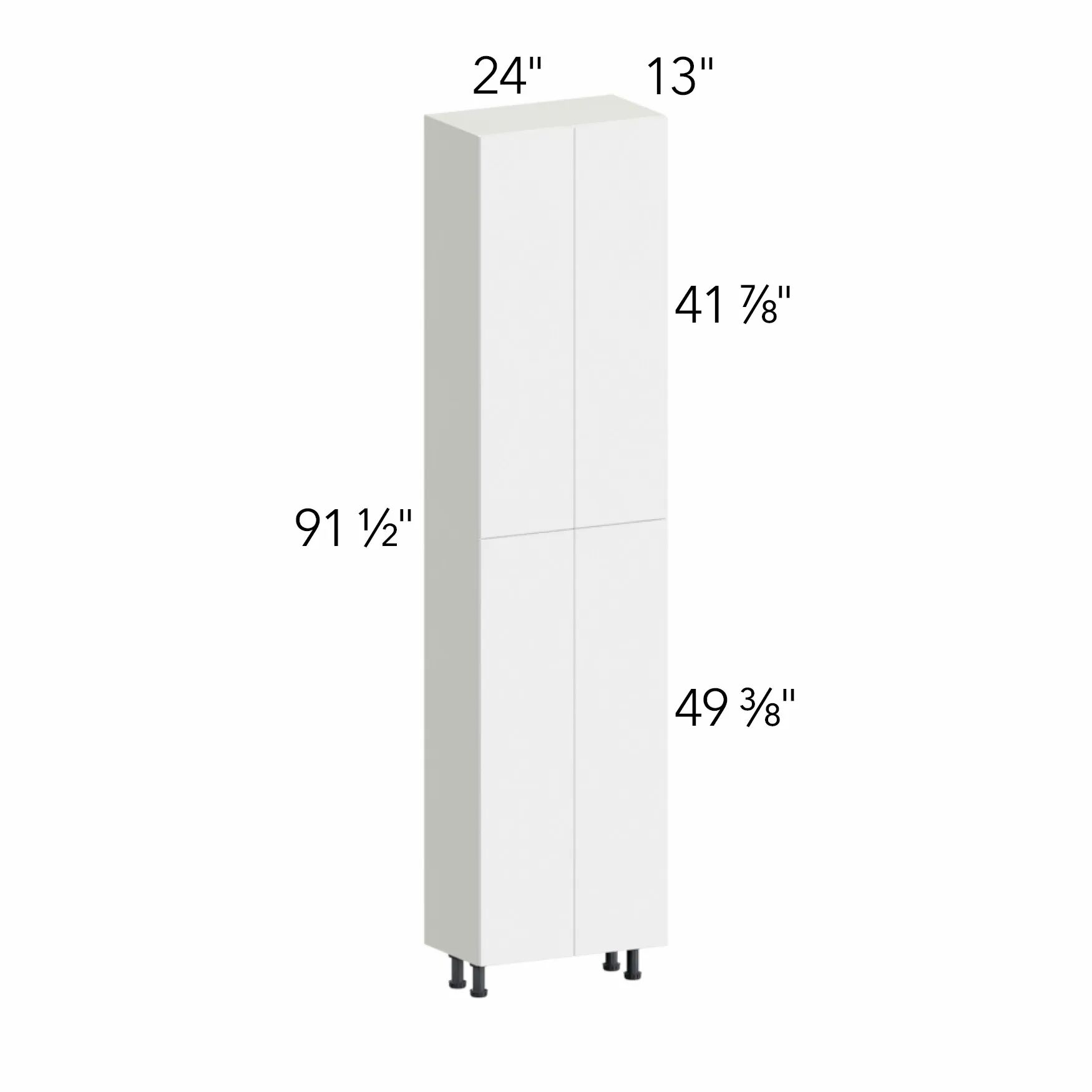 Ovela® Tuscany Rosales 2 24"W x 91.5"H x 13"D Tall Pantry Cabinet (TP241396)