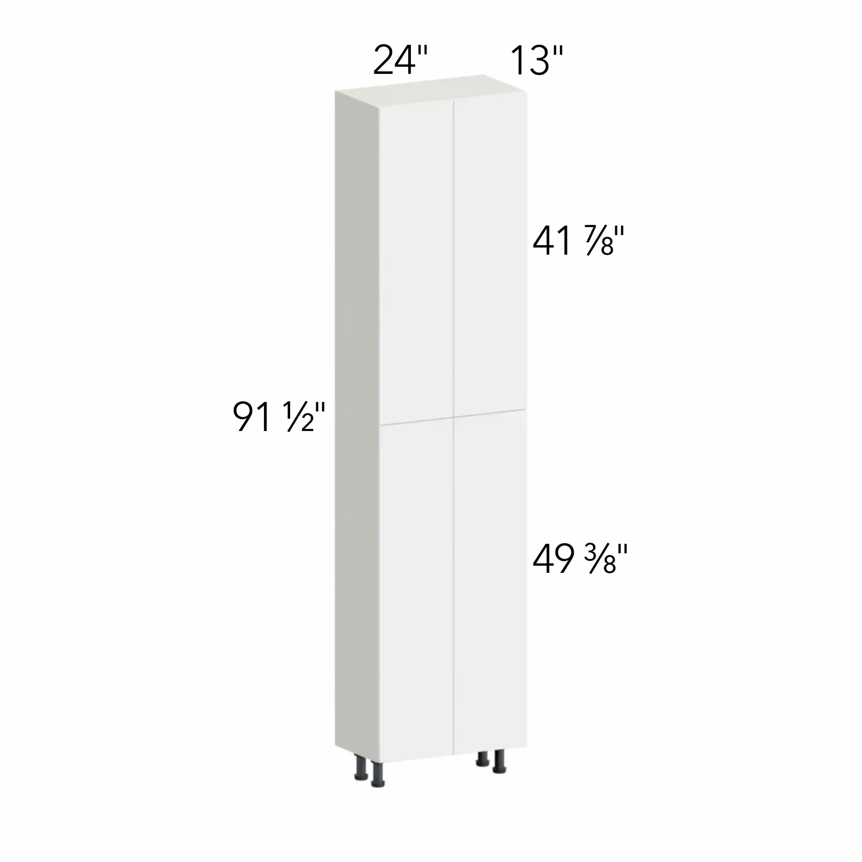 Ovela® Tuscany Rosales 2 24"W x 91.5"H x 13"D Tall Pantry Cabinet (TP241396)