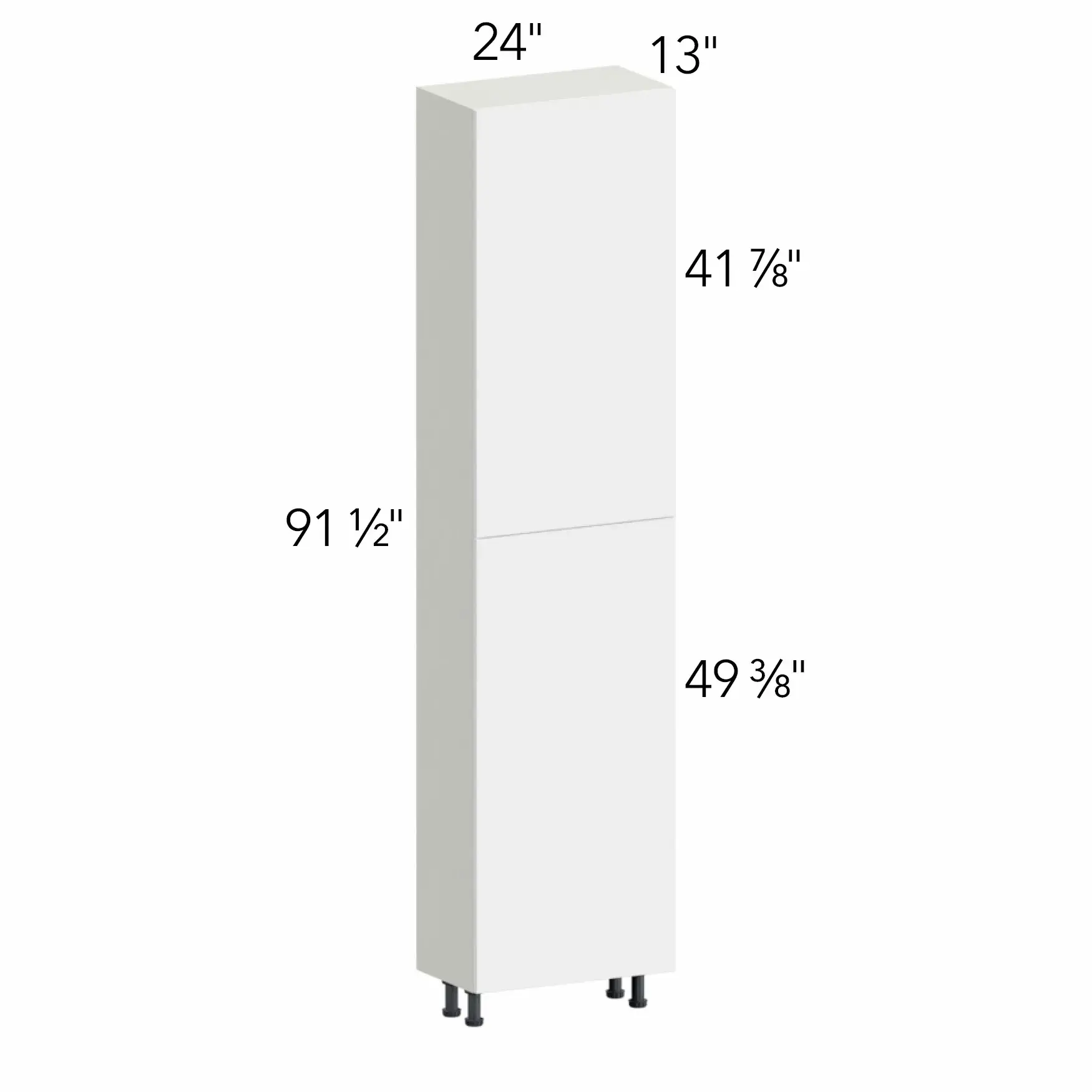 Illume® Tuscany Ida 2 24"W x 91.5"H x 13"D Tall Pantry Cabinet (TP241396SD)