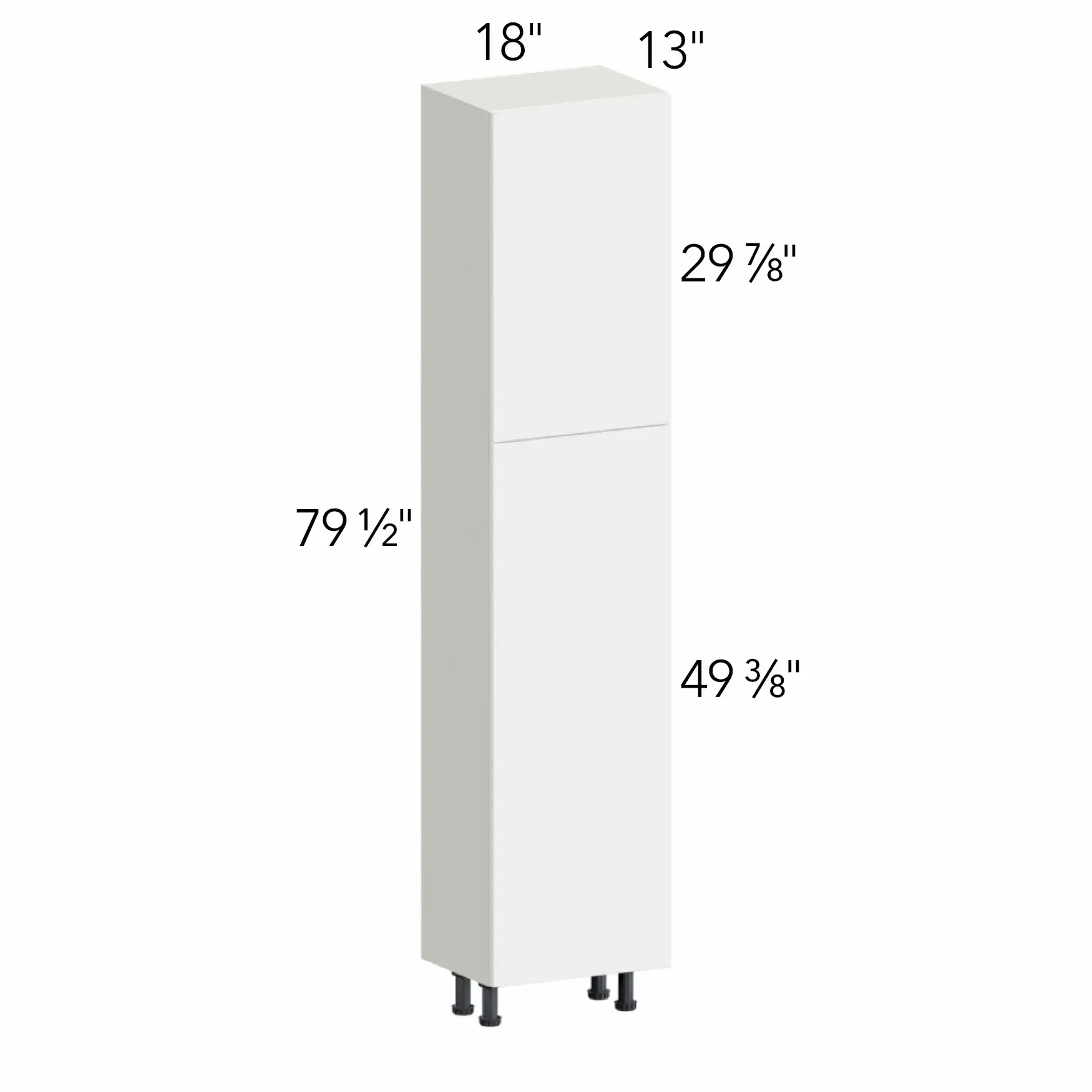 Ovela® Tuscany Ida 2 18"W x 79.5"H x 13"D Tall Pantry Cabinet (TP181384)