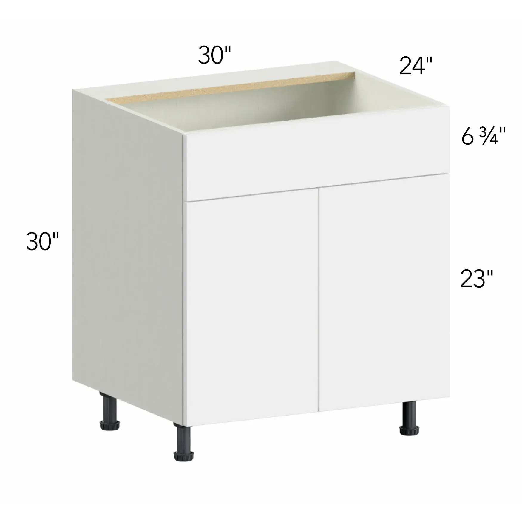 Illume® Tuscany Basalto 30"W x 30"H x 24"D Sink Base Cabinet (SB30)