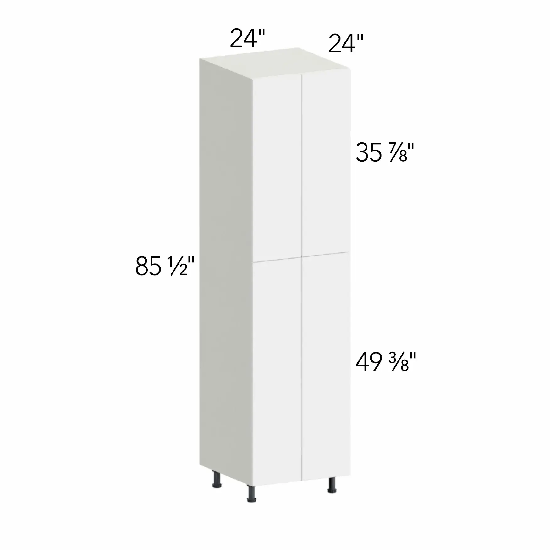 Illume® Tuscany Ida 2 24"W x 85.5"H x 24"D Tall Pantry Cabinet (TP242490)