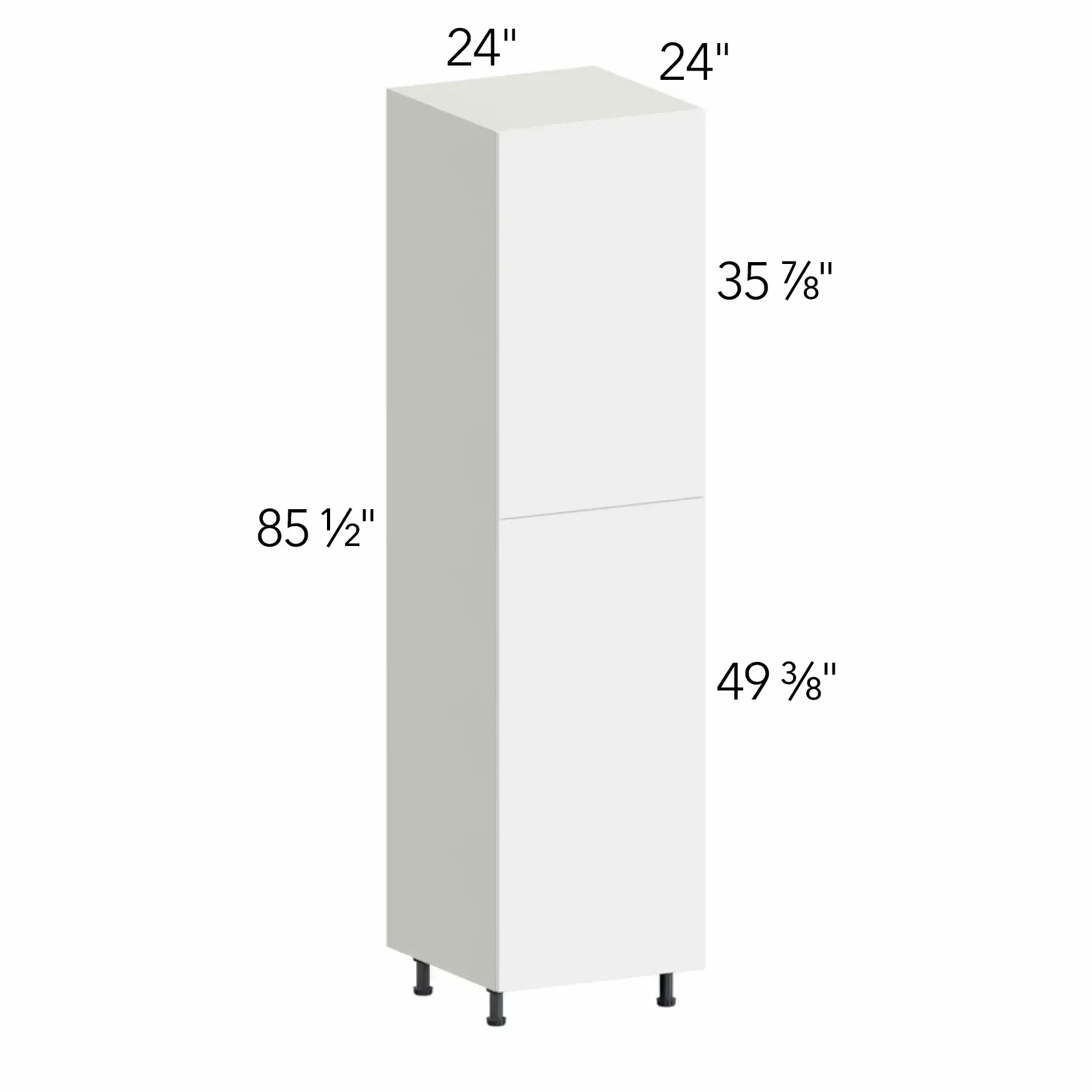Illume® Tuscany Olmo 3 24"W x 85.5"H x 24"D Tall Pantry Cabinet (TP242490SD)