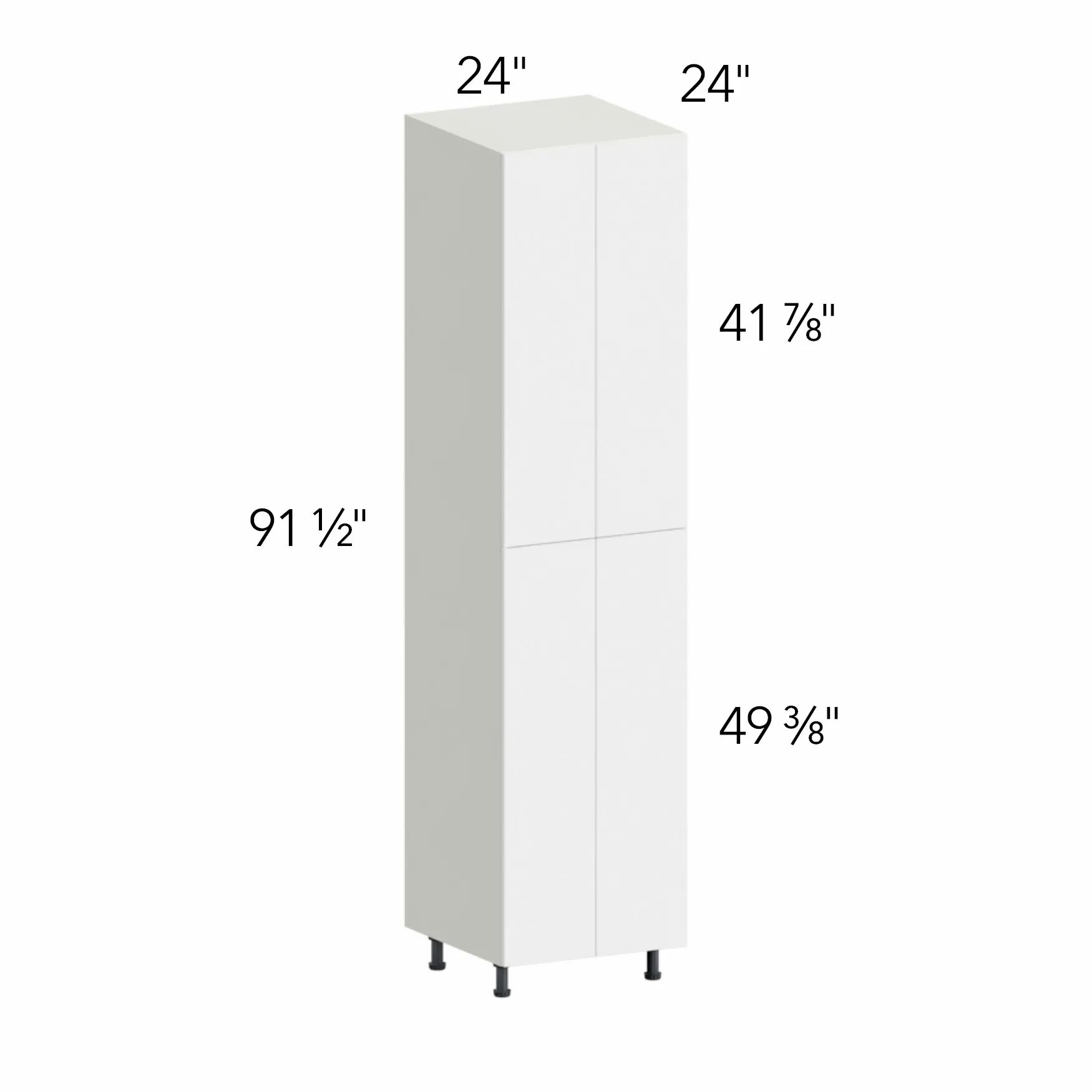 Illume® Tuscany Ida 1 24"W x 91.5"H x 24"D Tall Pantry Cabinet (TP242496)