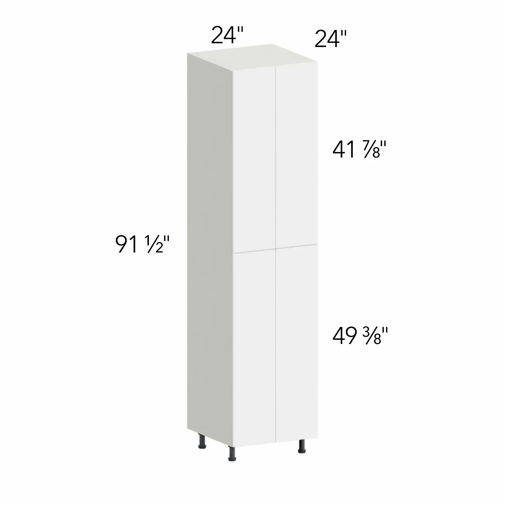 Illume® Tuscany Ida 1 24"W x 91.5"H x 24"D Tall Pantry Cabinet (TP242496)