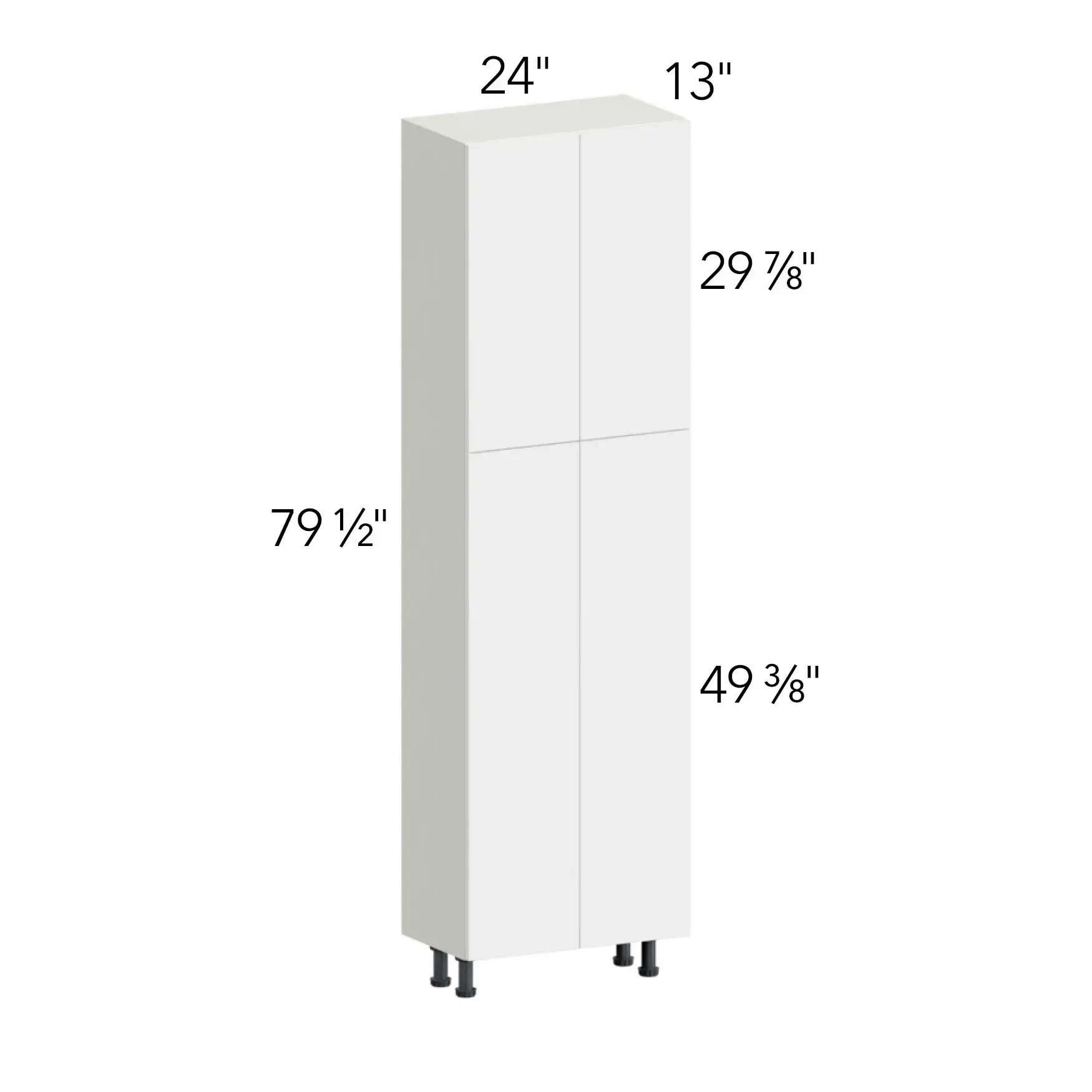 Illume® Tuscany Muratti 4 24"W x 79.5"H x 13"D Tall Pantry Cabinet (TP241384)