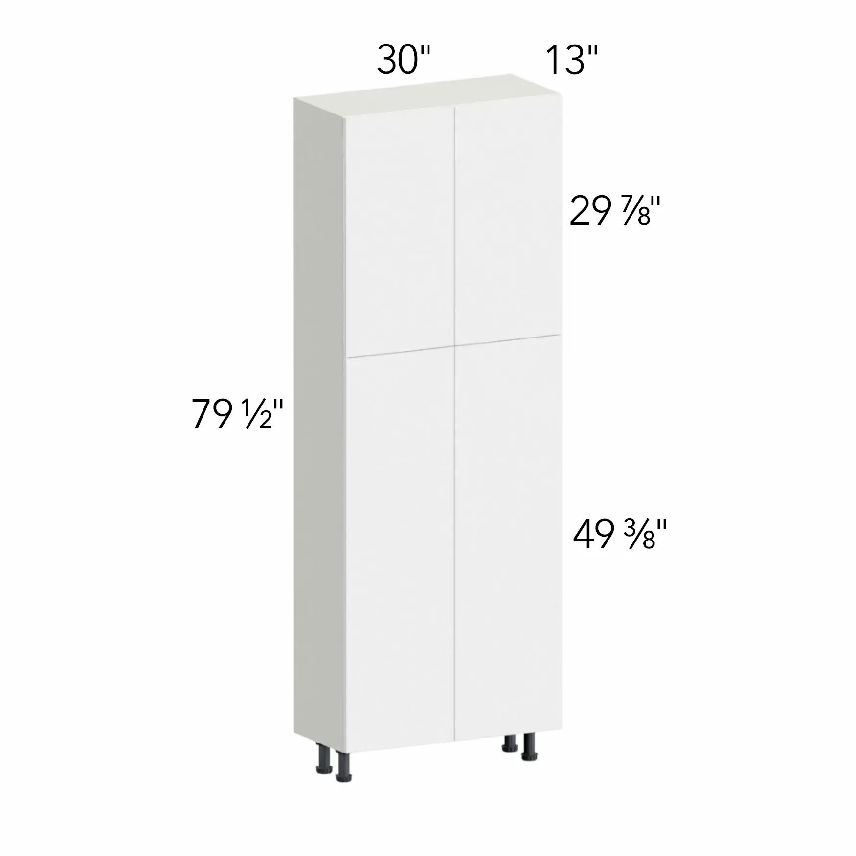 Ovela® Tuscany Nocce 3 30"W x 79.5"H x 13"D Tall Pantry Cabinet (TP301384)