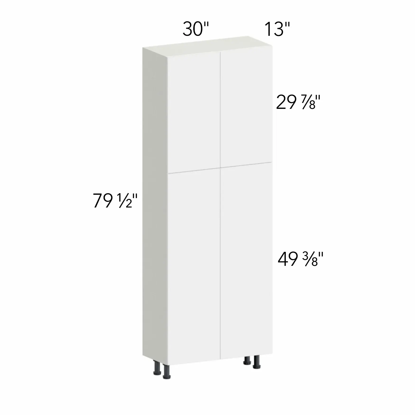 Ovela® Tuscany Nocce 3 30"W x 79.5"H x 13"D Tall Pantry Cabinet (TP301384)
