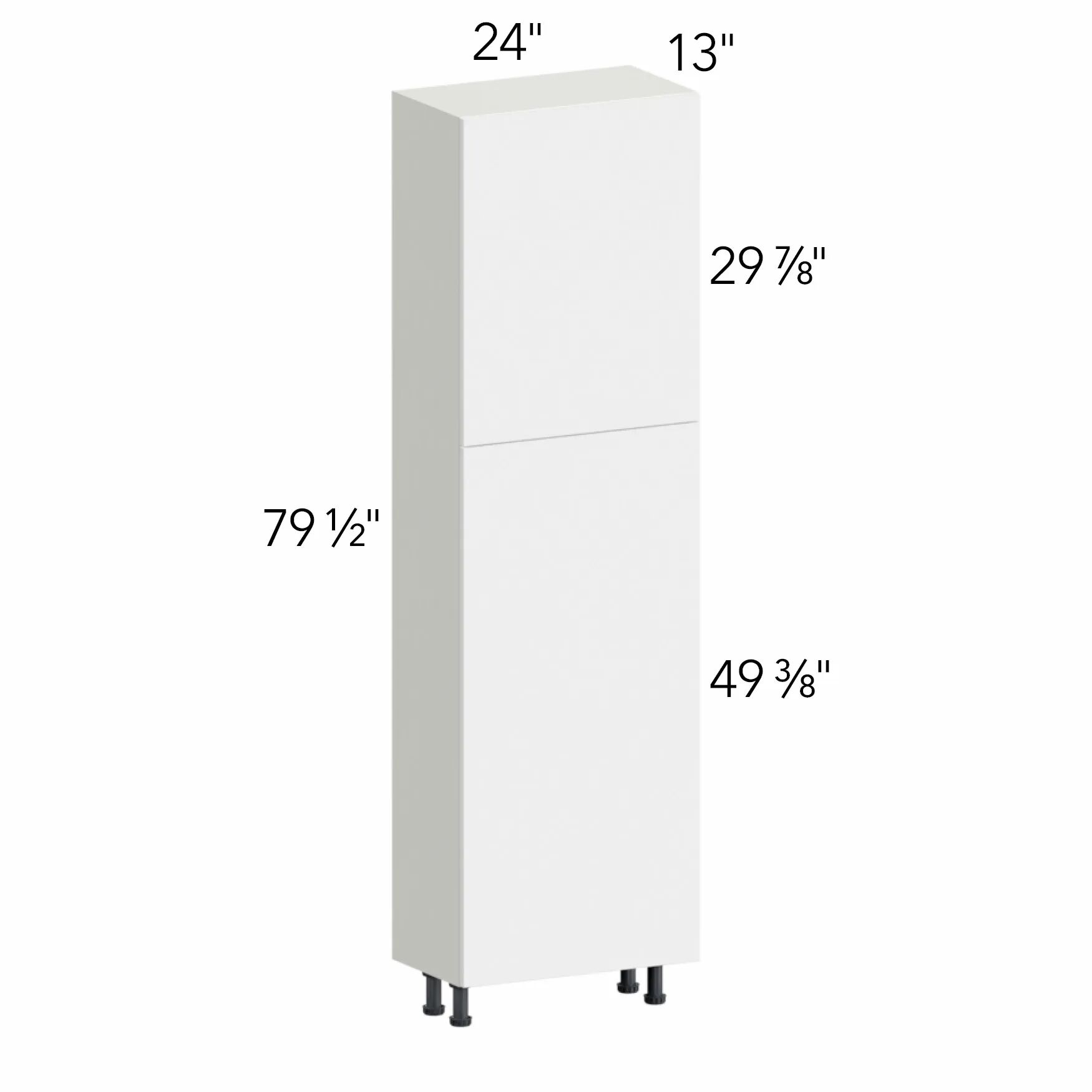 Illume® Tuscany Ida 2 24"W x 79.5"H x 13"D Tall Pantry Cabinet (TP241384SD)