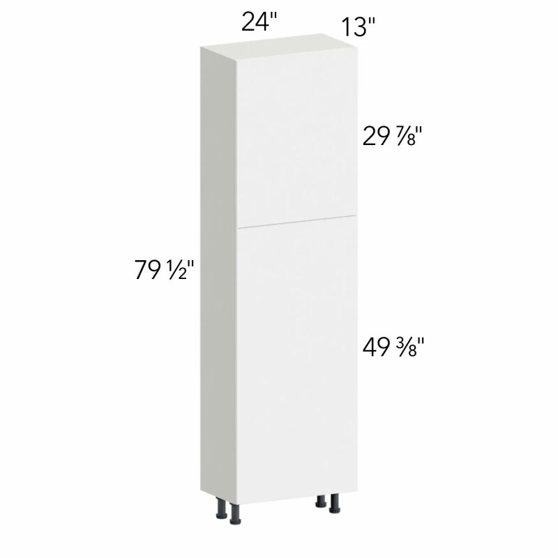 Illume® Tuscany Blanco 24"W x 79.5"H x 13"D Tall Pantry Cabinet (TP241384SD)