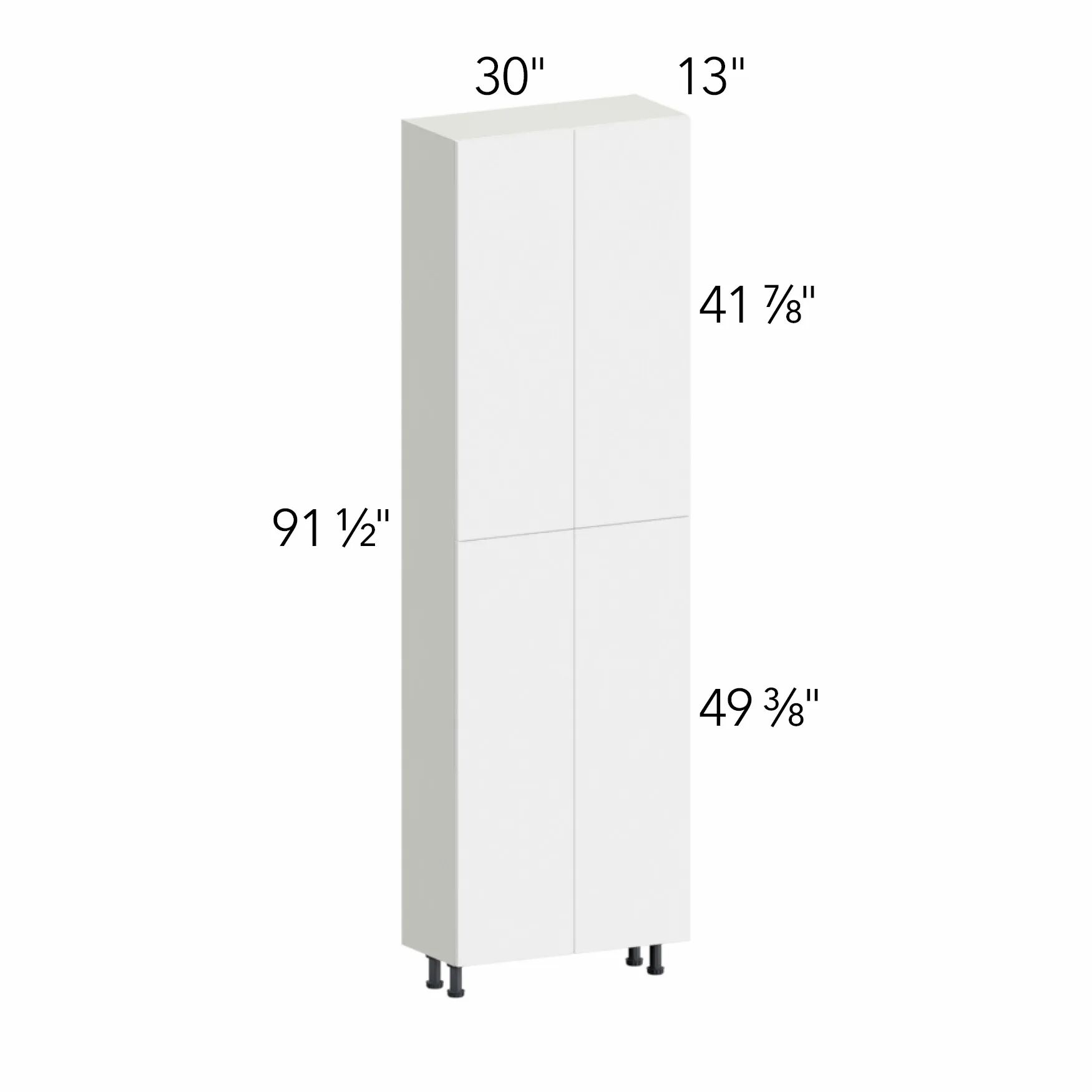 Illume® Tuscany Basalto 30"W x 91.5"H x 13"D Tall Pantry Cabinet (TP301396)