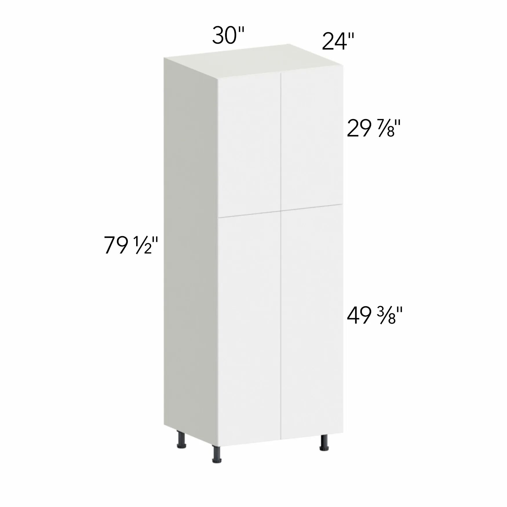 Illume® Tuscany Ida 1 30"W x 79.5"H x 24"D Tall Pantry Cabinet (TP302484)