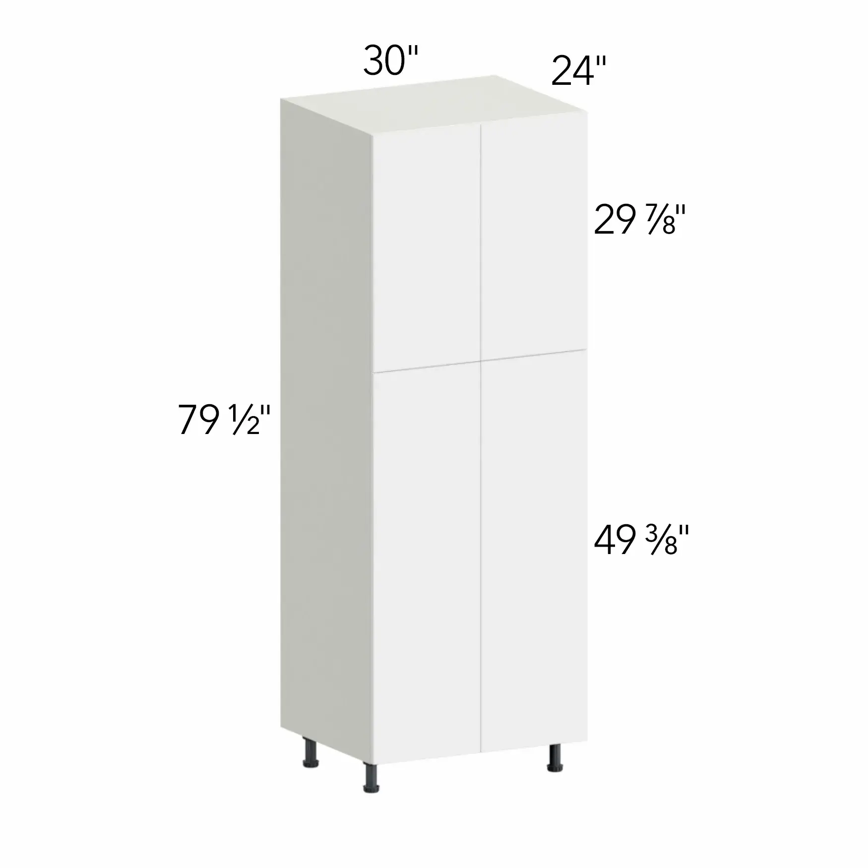 Illume® Tuscany Ida 1 30"W x 79.5"H x 24"D Tall Pantry Cabinet (TP302484)
