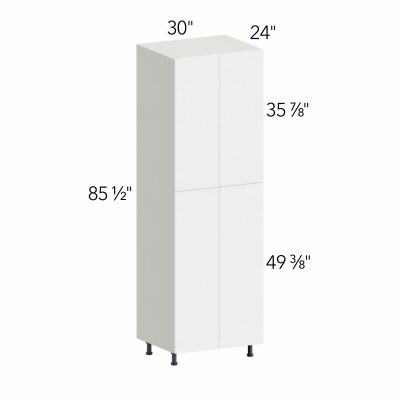 Ovela® Tuscany Antracita 30"W x 85.5"H x 24"D Tall Pantry Cabinet (TP302490)
