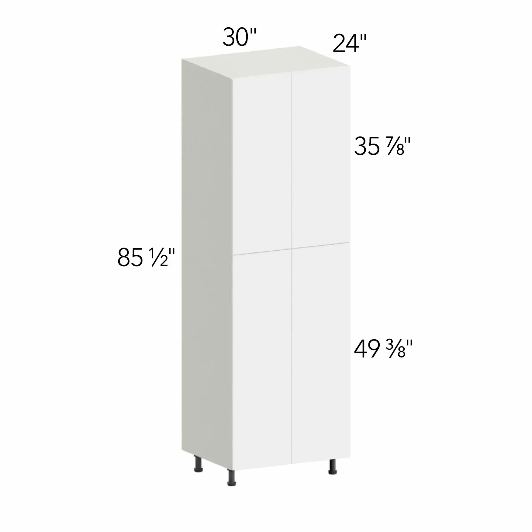Ovela® Tuscany Ida 2 30"W x 85.5"H x 24"D Tall Pantry Cabinet (TP302490)