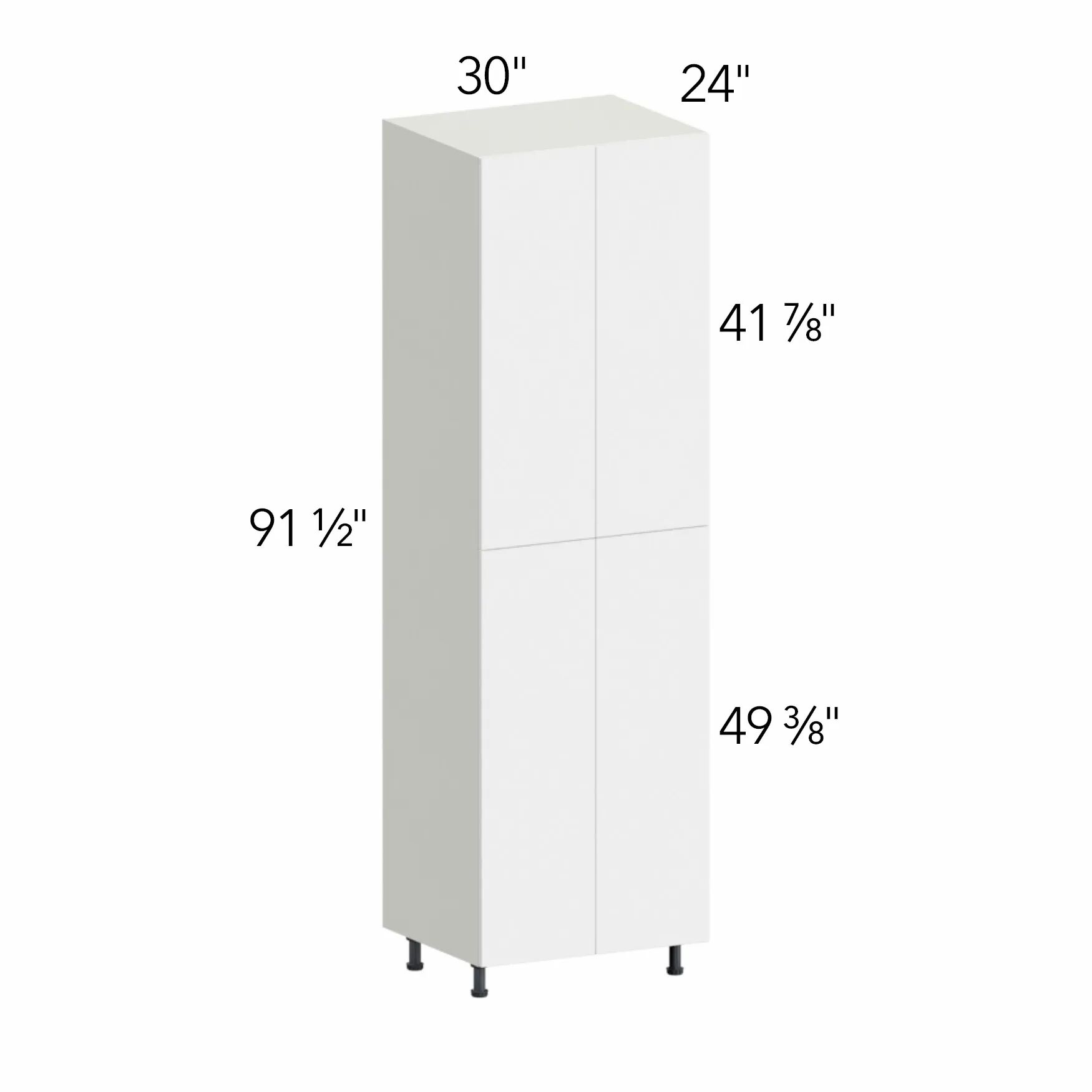 Ovela® Tuscany Ida 2 30"W x 91.5"H x 24"D Tall Pantry Cabinet (TP302496)