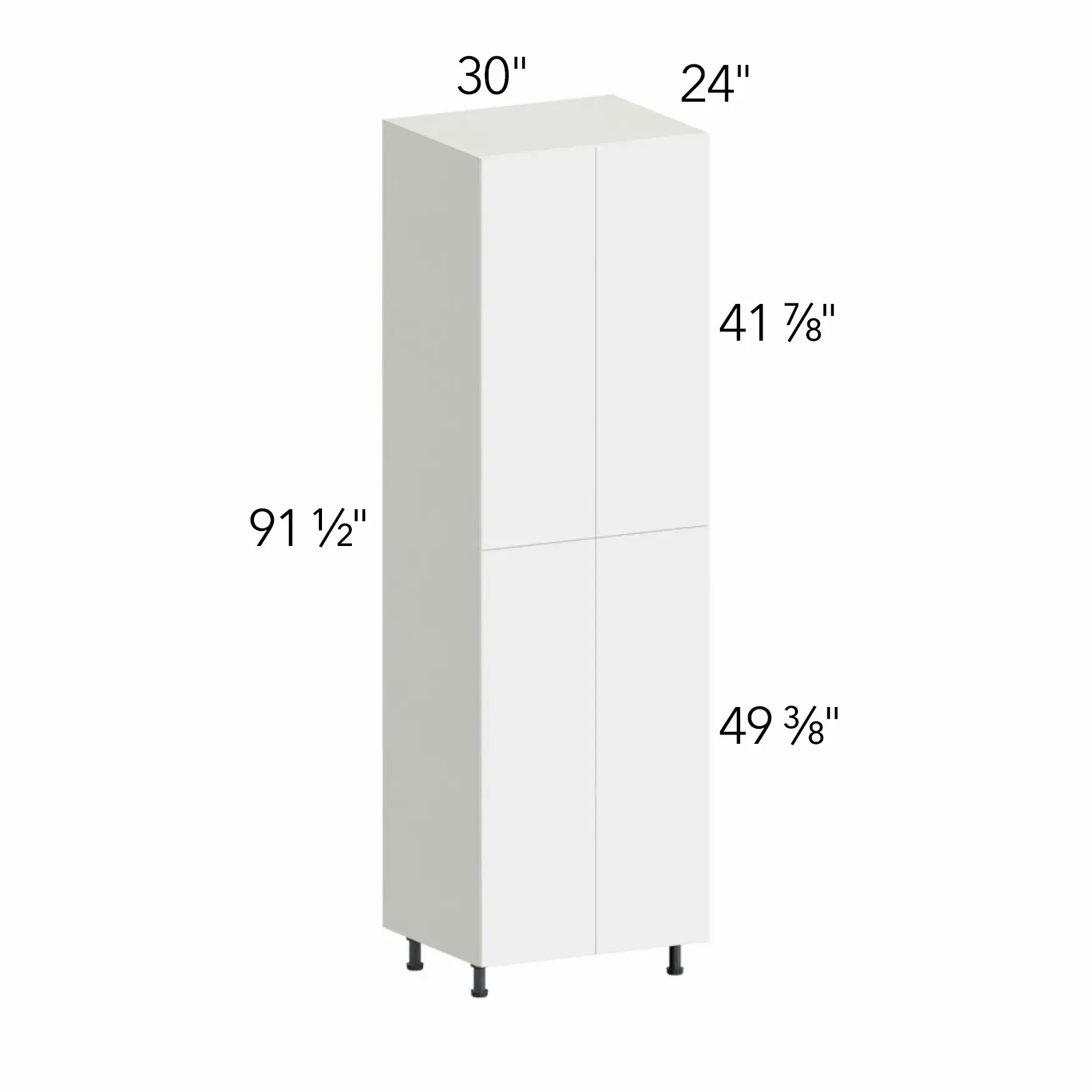 Ovela® Tuscany Ida 2 30"W x 91.5"H x 24"D Tall Pantry Cabinet (TP302496)