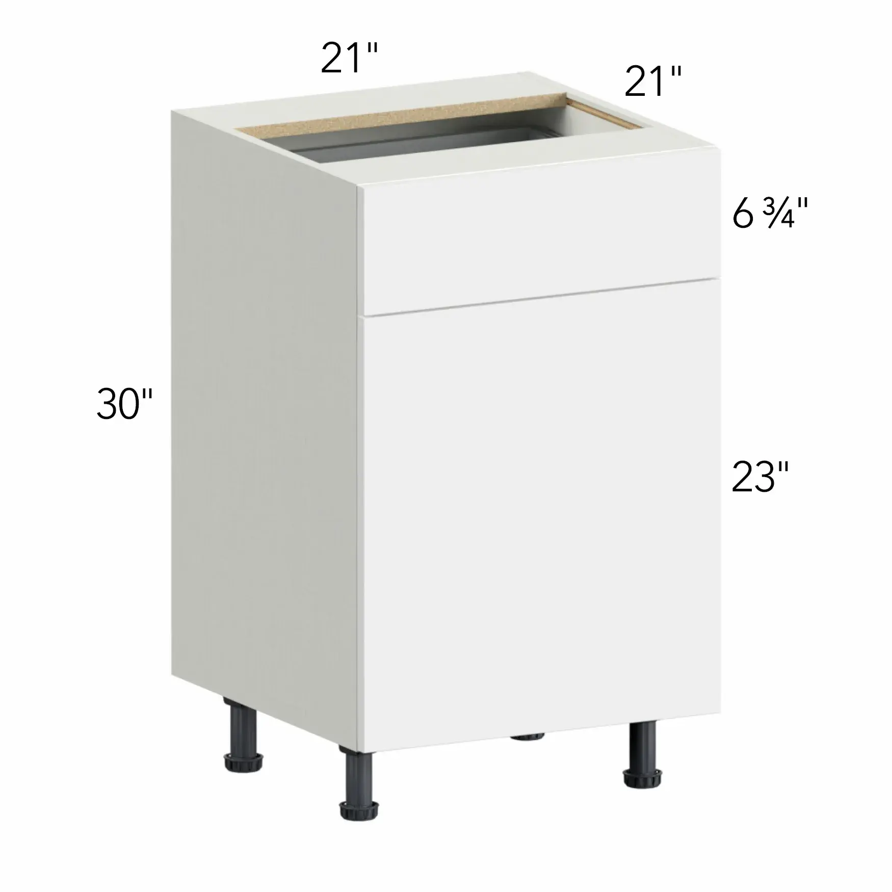 Illume® Tuscany Basalto 21"W x 30"H x 21"D Vanity Cabinet (VB21)