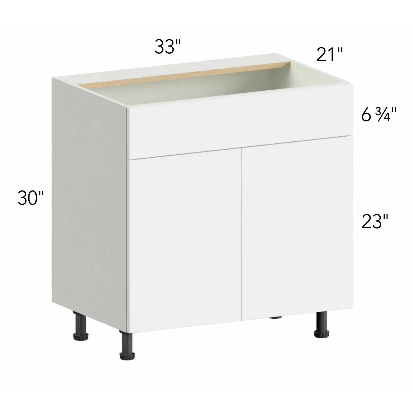 Illume® Tuscany Como Ash 2 33"W x 30"H x 21"D Vanity Cabinet (VSB33)