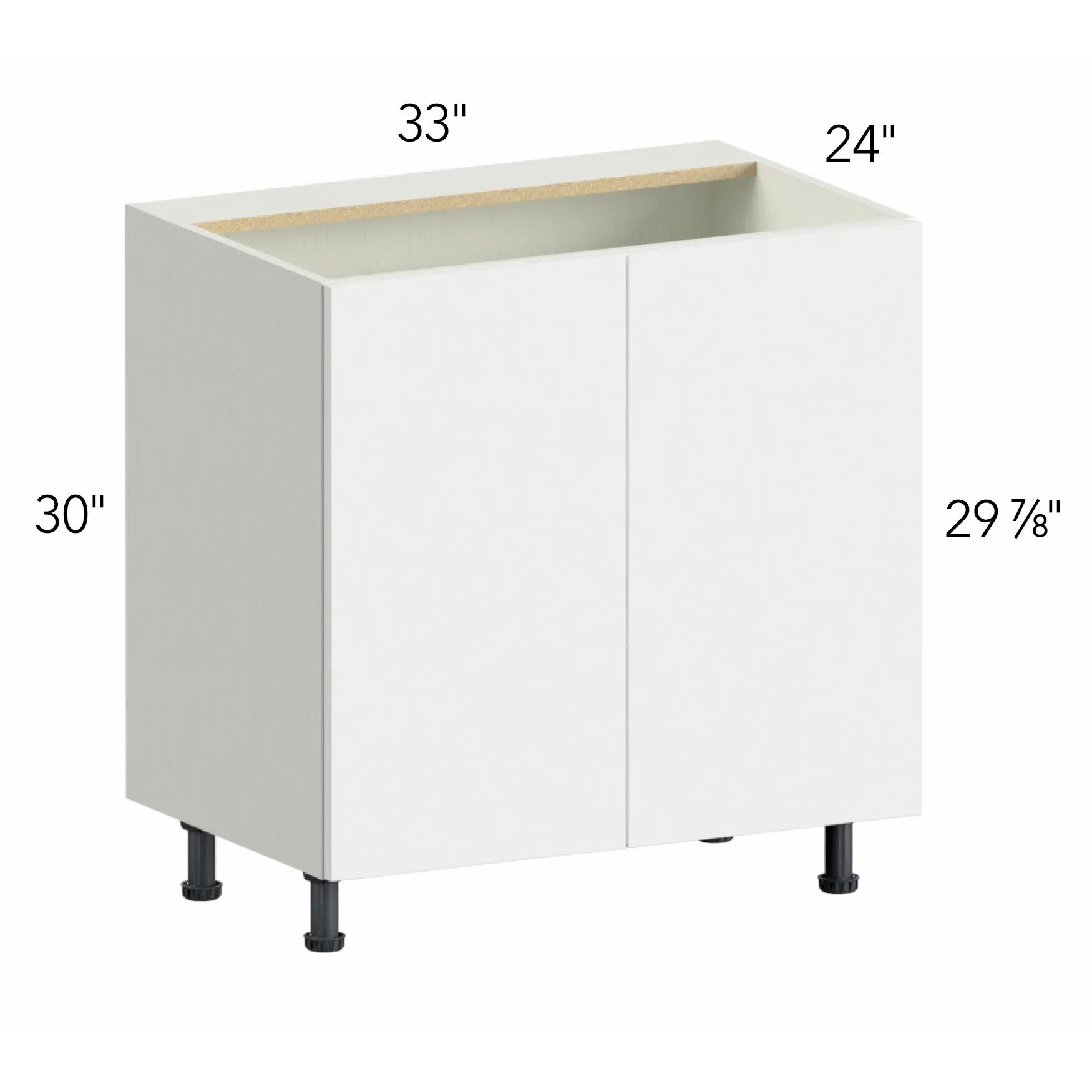 Ovela® Tuscany Blanco 33"W x 34.5"H x 21"D Vanity Cabinet (VSB33FD)
