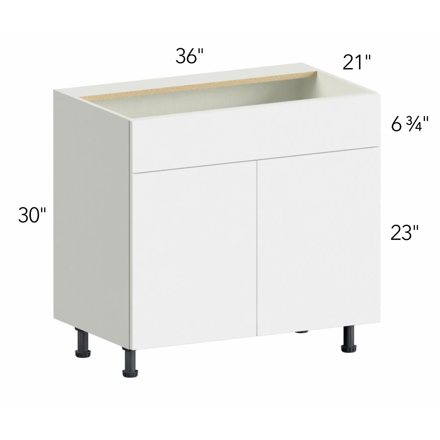 Illume® Tuscany Como Ash 2 36"W x 30"H x 21"D Vanity Cabinet (VSB36)