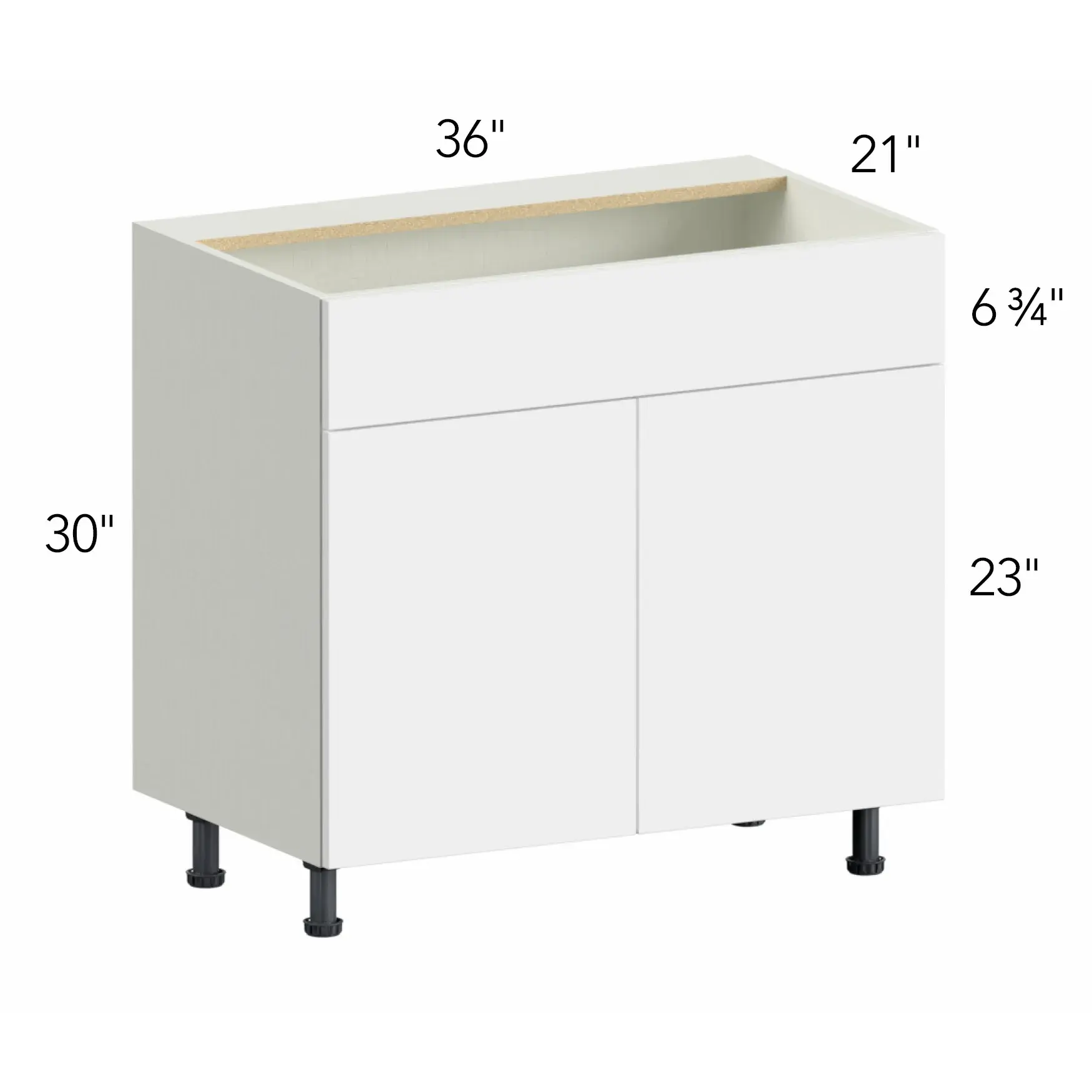 Illume® Tuscany Como Ash 2 36"W x 30"H x 21"D Vanity Cabinet (VSB36)