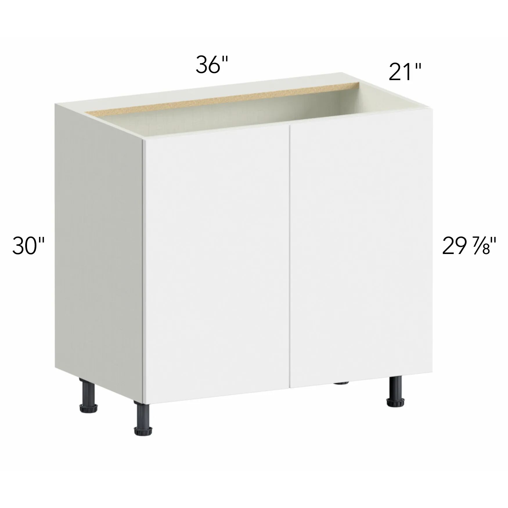 Illume® Tuscany Como Ash 2 36"W x 30"H x 21"D Vanity Cabinet (VSB36FD)
