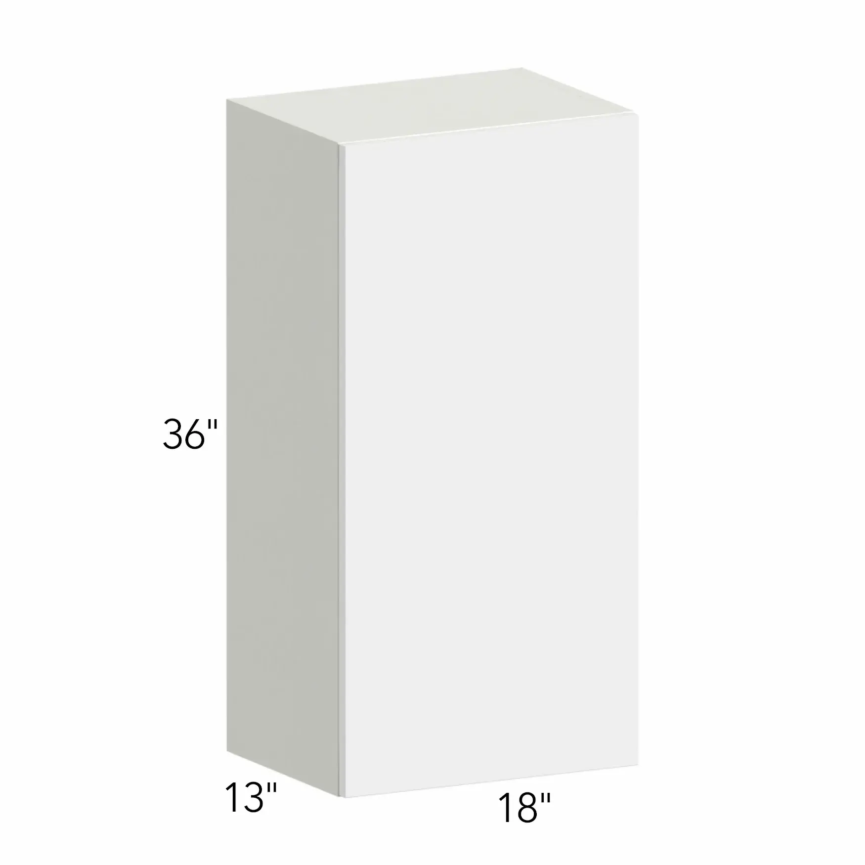 Ovela® Tuscany Blanco 18"W x 36"H x 13"D Wall Cabinet (W1836)