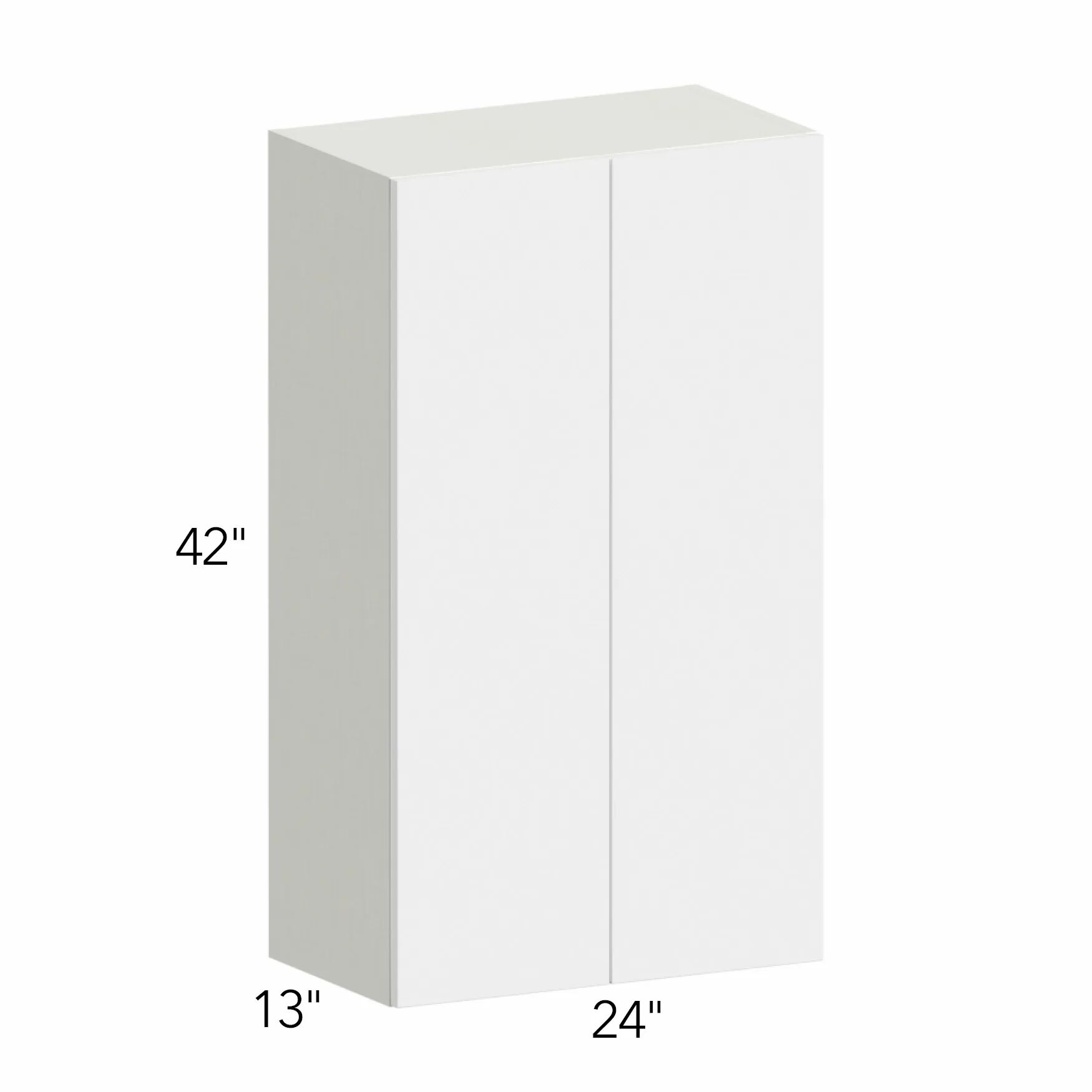 Ovela® Tuscany Blanco 24"W x 42"H x 13"D Wall Cabinet (W2442)