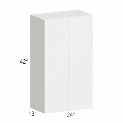 Ovela® Tuscany Blanco 24"W x 42"H x 13"D Wall Cabinet (W2442)