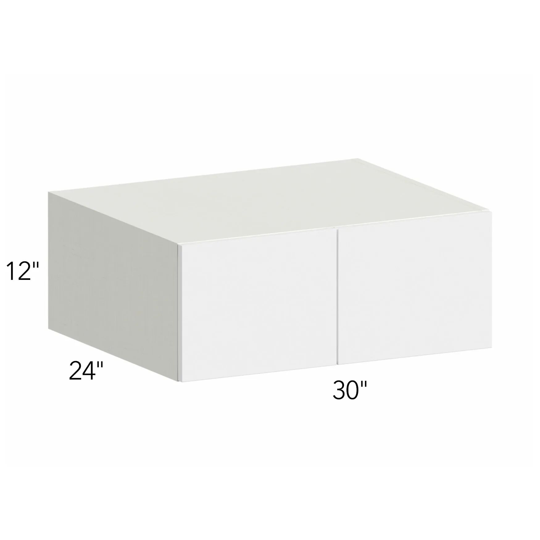 Ovela® Tuscany Blanco 30"W x 12"H x 24"D Wall Cabinet (W301224)